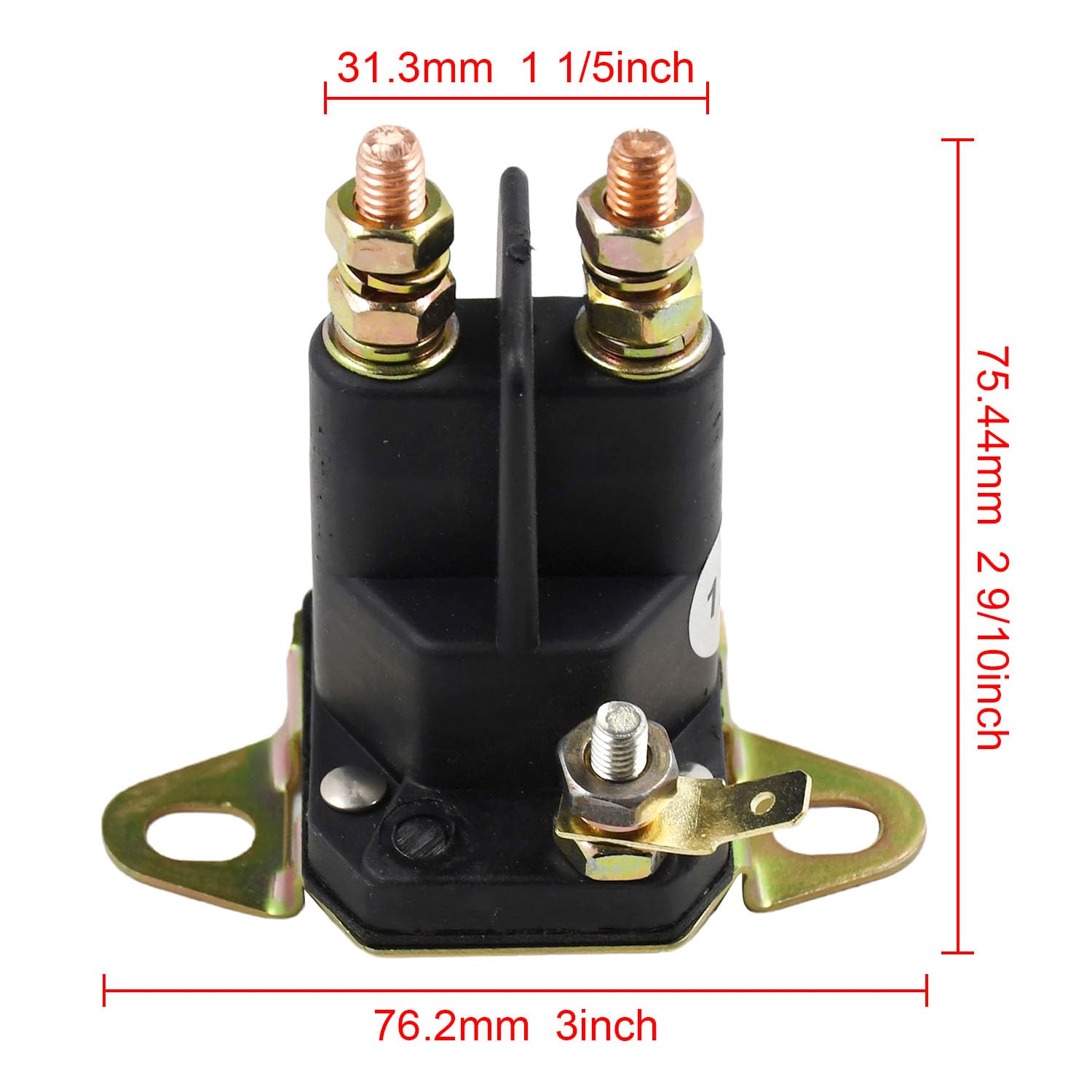 AM103290 AM105171 Relé solenoide de arranque 12V 435-032 compatible con John Deere AM103290 MTD 725-0530 925-0530 Murray 24285 424285 Toro 11674 cortacésped Válvula solenoide AMA 53945 925