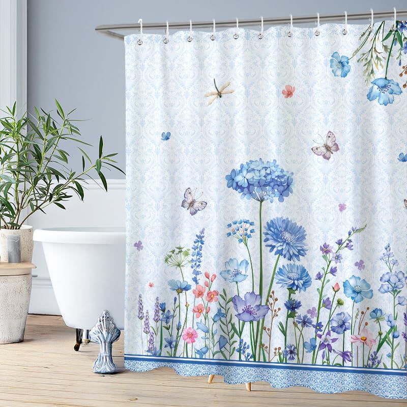 Arquiel Floral Butterfly Shower Curtain Sets - Image 3