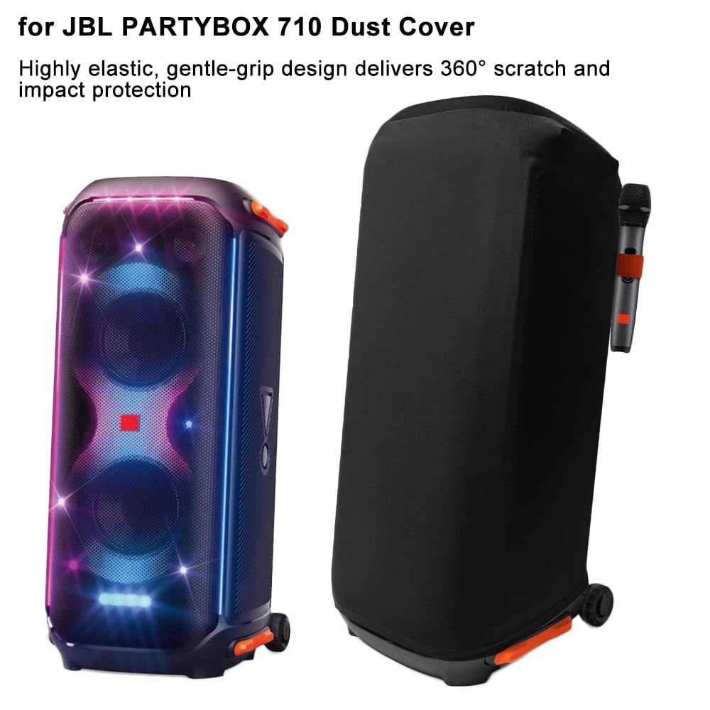 Funda Protectora el Altavoz portátil para JBL Partybox 710/720, Funda elástica para Altavoz, Funda Protectora Suave con Banda elástica el Altavoz para JBL Partybox 710/720.