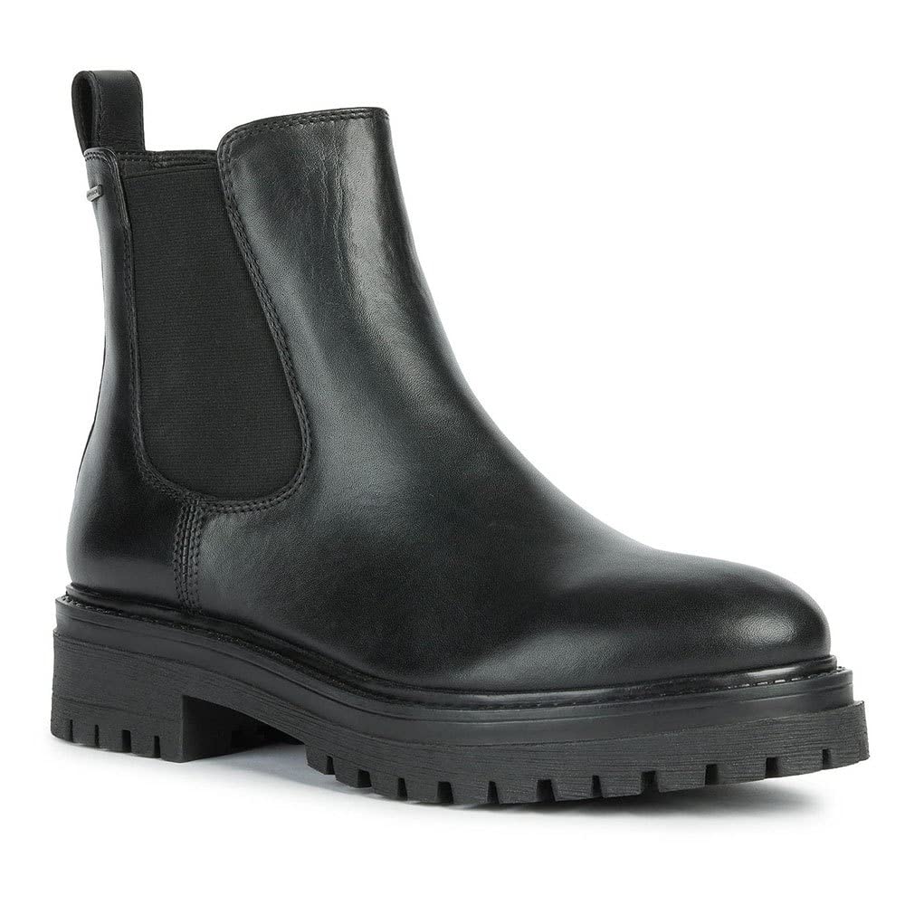 Geox Womens D Iridea Abx Ankle Boots, Black, 3 UK