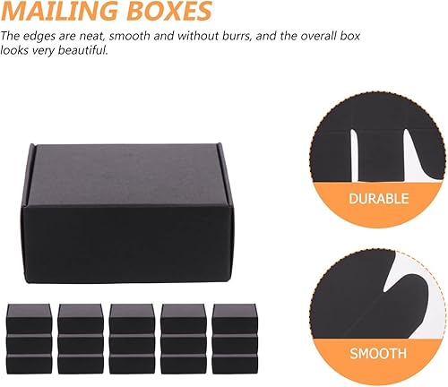 Miniatura 9 de Operitacx Cajas de embalaje de correo 20pcs Cajas de embalaje de cartón para envío Suministros de artesanía Contenedores de papel para