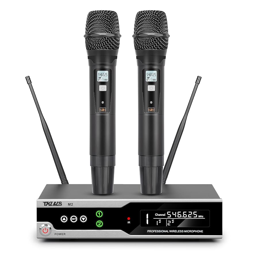 Amazon.com: TKLBLS Wireless Microphone,Metal Dual
