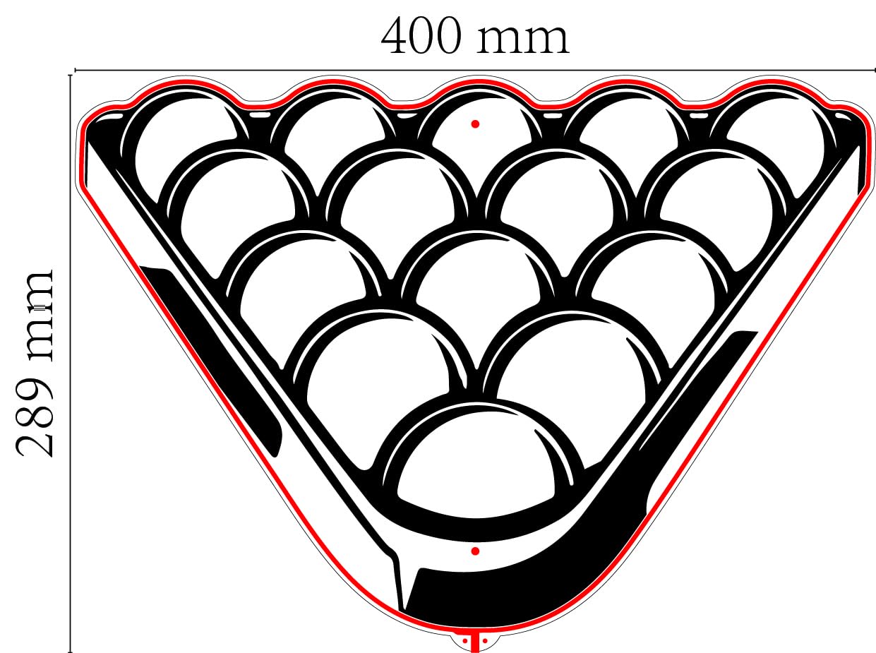 ADVPRO Billardtisch Snooker Pooltisch Zimmer RGB Dynamisches Glam LED-Schild - Schnittkantenform - Smart 3D Dekoration - Mehrfarbige Beschilderung st06s43-fnd-i0213-c