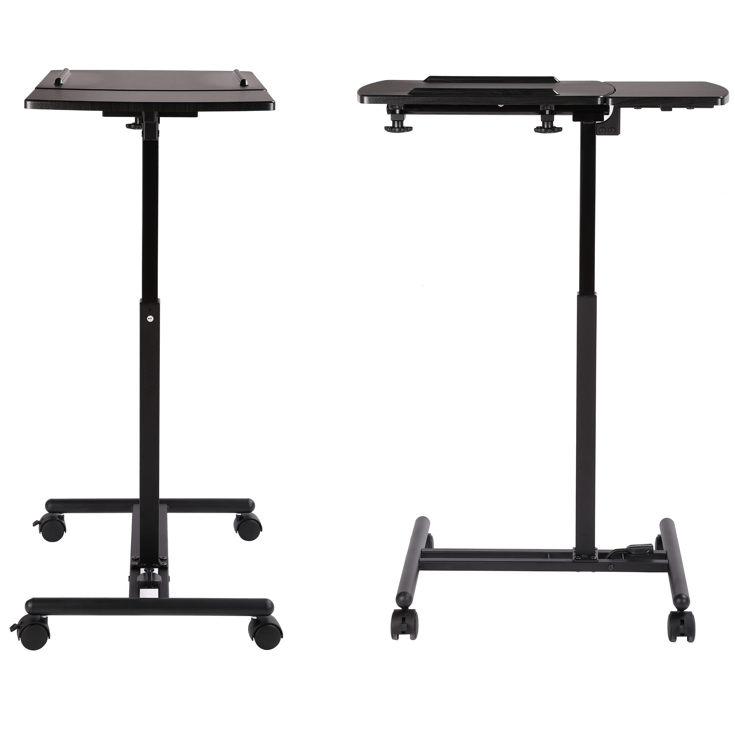 Buy BIRDROCK HOME Adjustable Mobile Laptop Stand Portable Rolling