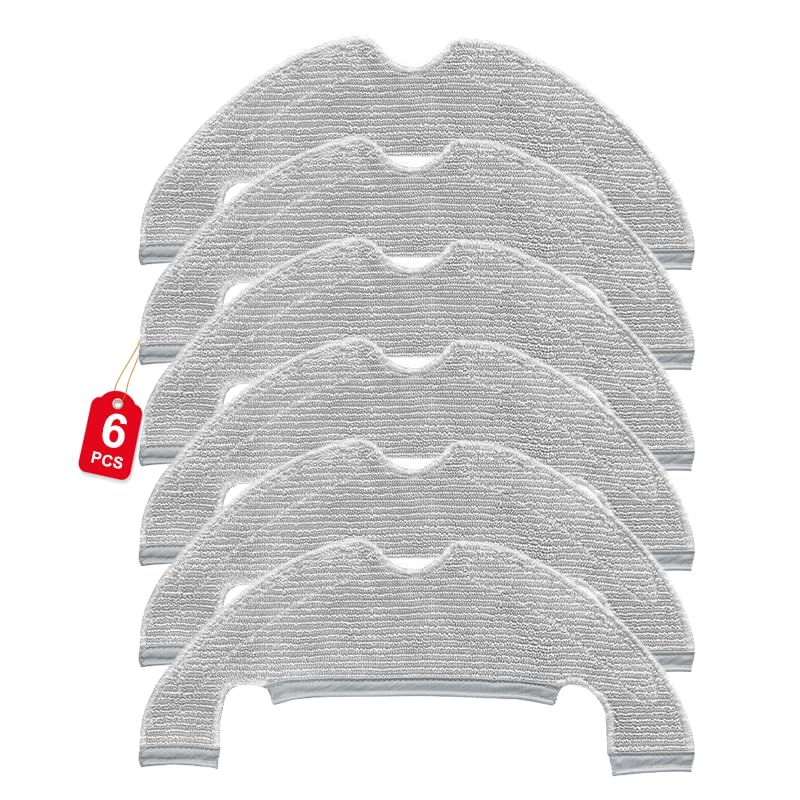 6 Paños de Microfibra Compatibles con Dreame D10 Plus / Z10 Pro / L10 Plus y Xiaomi Mi Robot Vacuum Mop 2 Ultra – Repuestos para Robot Aspiradora