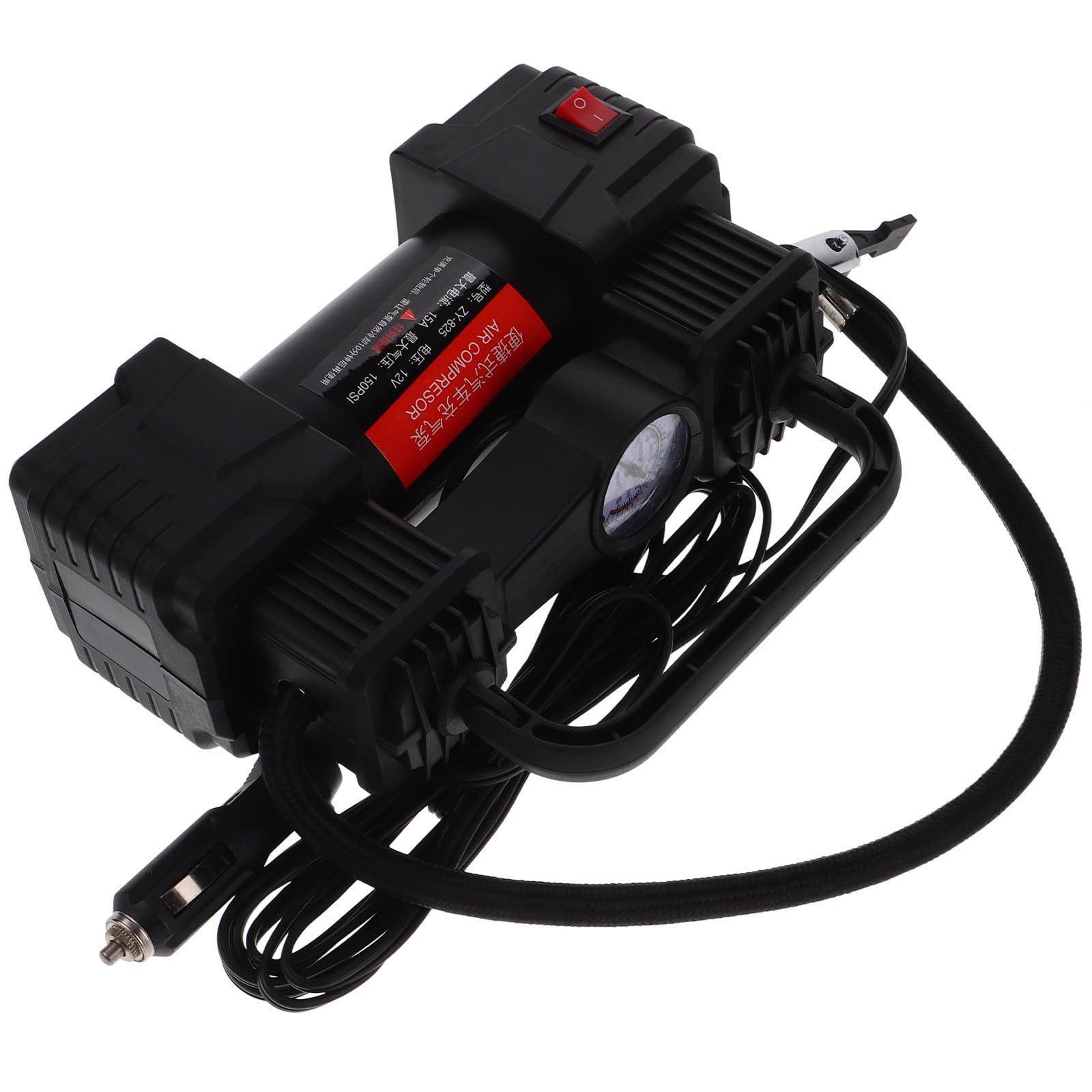 BESPORTBLE Inflador Plástico Portátil para Coche Neumáticos con Compresor de Aire 12v, y Pequeño, Bomba Uso Rápido para Viajes en Carretera
