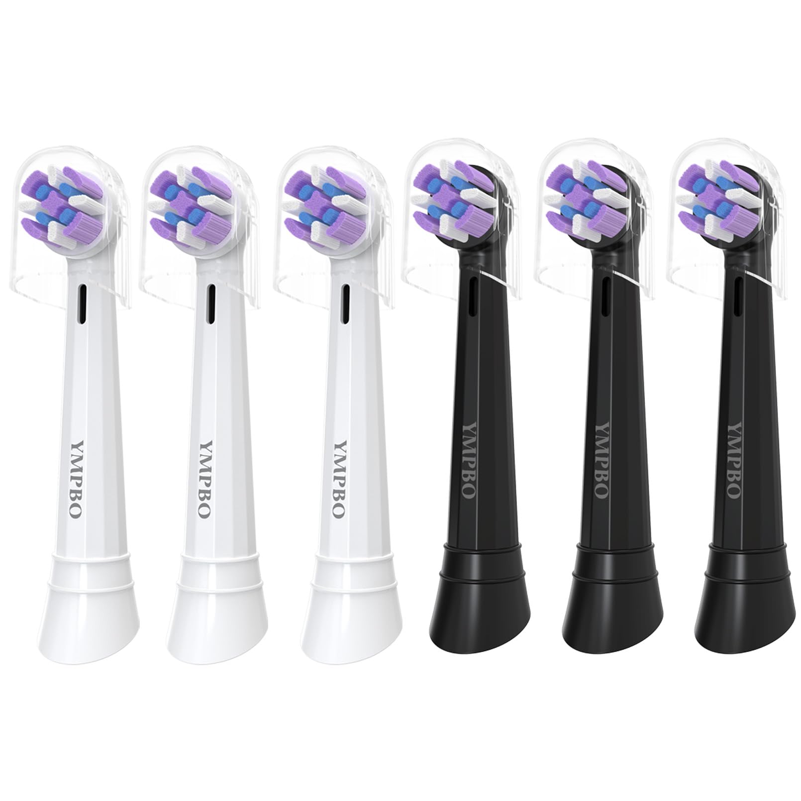 Pack of 6 Replacement Heads Compatible with Oral B iO 10 9 8 7 6 5 4 3