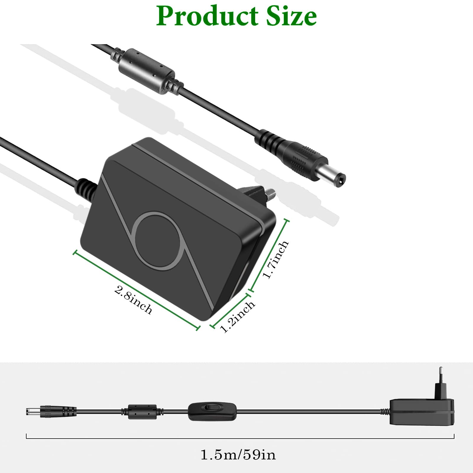TOP CHARGEUR * Adattatore Caricatore Caricabatteria Alimentatore 12V per Disco Rigido Hard Disk Maxtor Personal Storage 3200 3100 5000 3000DV 3000LE 3000LS 3000XT