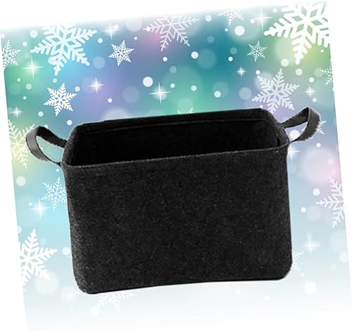 Miniatura 5 de Zerodeko 1 cesta de almacenamiento de lona con estantes plegables para estantes, práctica caja de fieltro, cesta portátil, cajas de almacenamiento