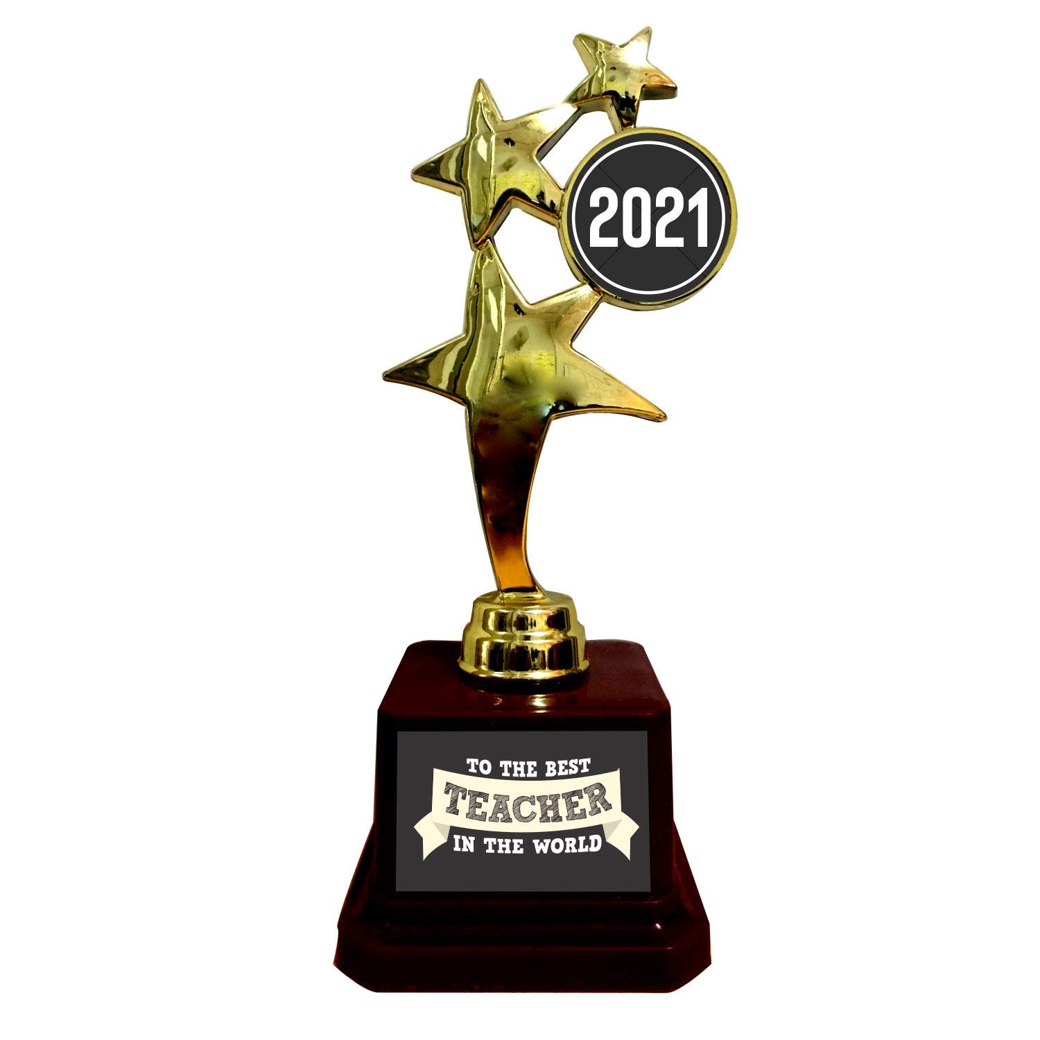 TheYaYaCafe Best Teacher in The World Trophy 2020 Golden Star Award (B07H1B7WWY) Amazon Price History, Amazon Price Tracker