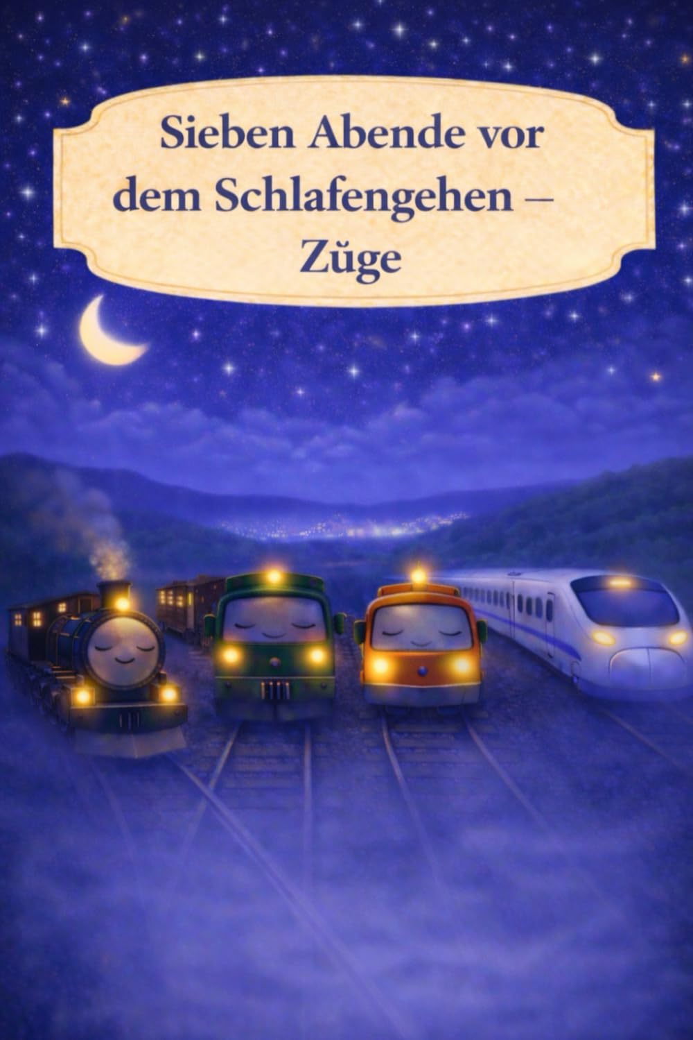 Sieben Abende vor dem Schlafengehen – Züge: Ein sanftes Einschlafbuch über Züge und ruhige Abende