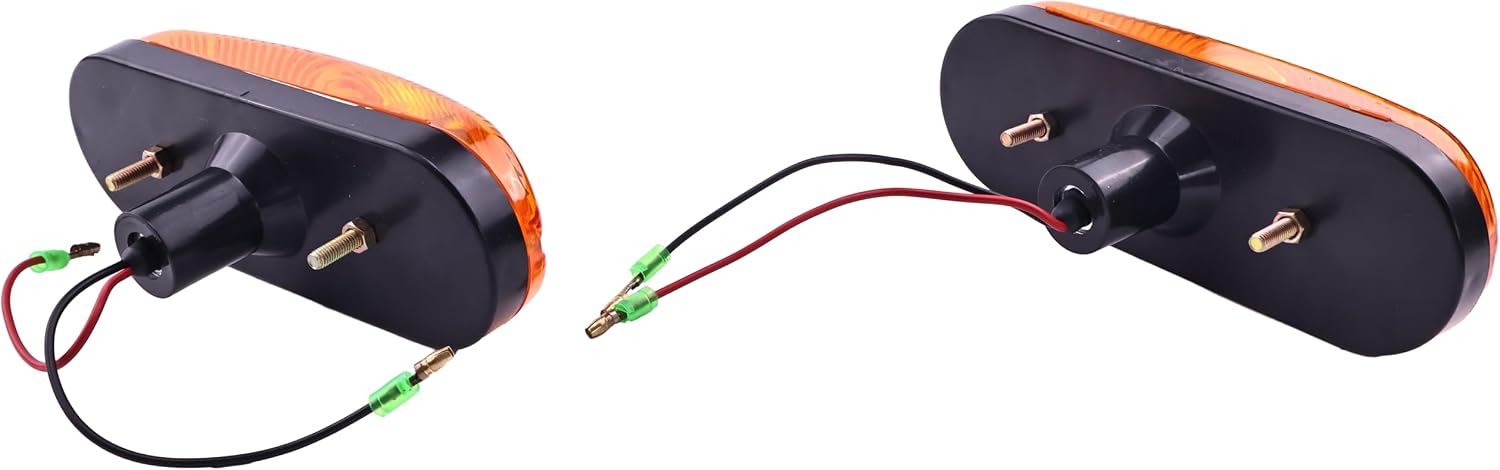 DVPARTS 2X Amber Turn Singal Lamp D135384 Compatible with Case 580K 580L 580M 580N 580SL 590L 590SL 590SM