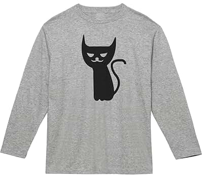 Amazon | 動物 生き物 Tシャツ ネコ ねこ 猫 長袖 ロング
