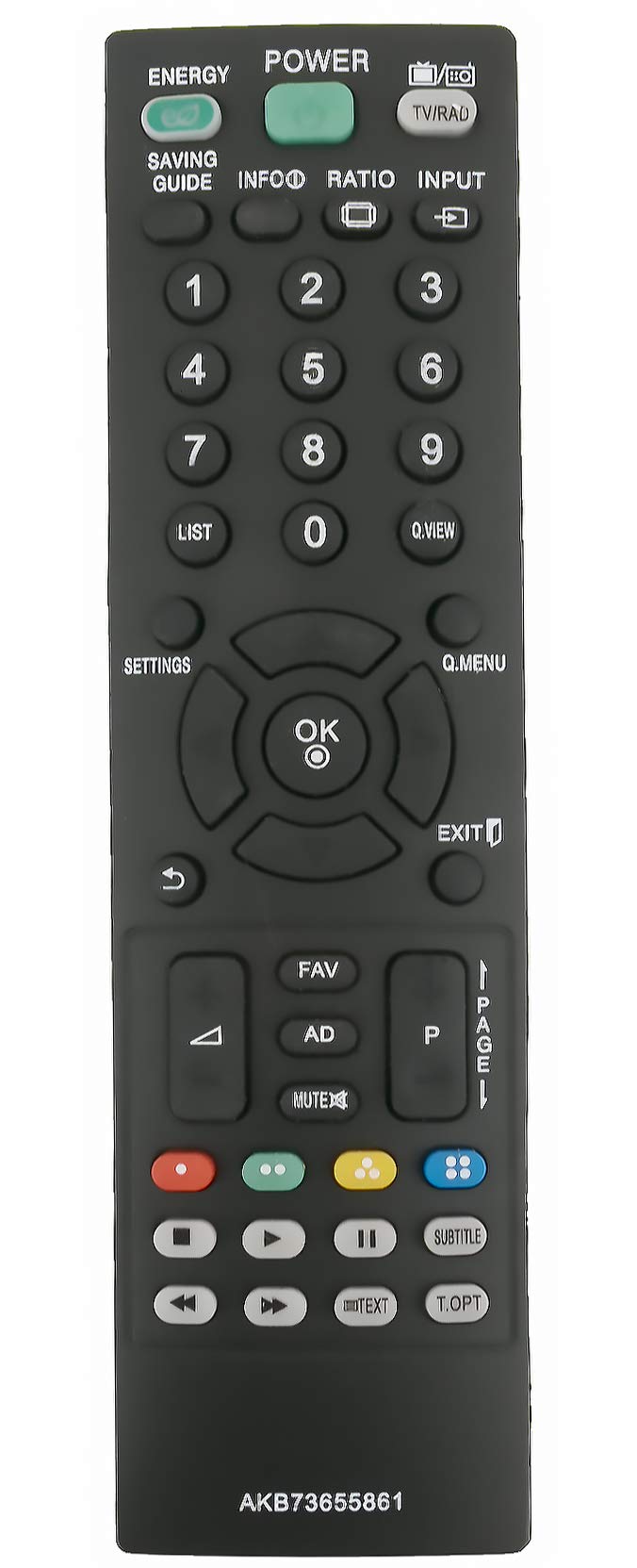 Telecomando AULCMEET AKB73655802 – Compatibile Con Modelli LG TV 32LS3500, 55LS4500, 42CS530 E Molti Altri - 2