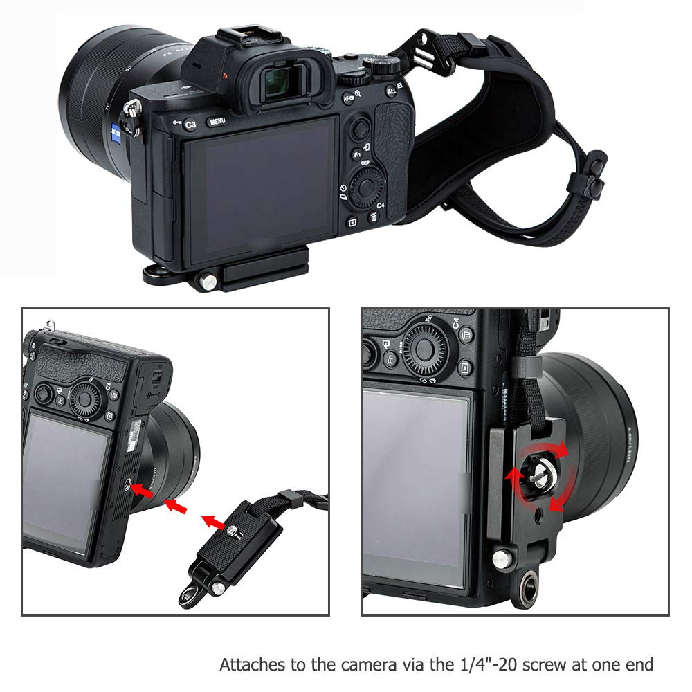 JJC - Cinghia da polso per fotocamera mirrorless adatta per Nik. Z7 Z7 II Z6 Z6 II Sony A1 A7C A7III A7II A7RIII A7RII A7SII A7SIII A6500 A6400 A6300 A6000 Fuji X-S10 X-T3 X-T2 Can. EOS R5 R6