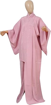 DEAR VANILLA Authentic Traditional Japanese Iromuji Kimono for Women Silk Robe Made in Japan Original KMI-0131 Pink