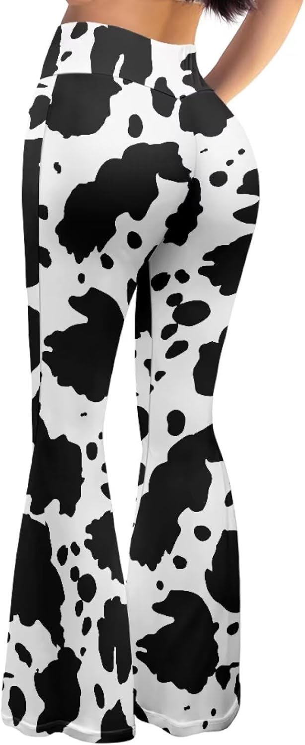 Xhuibop Flare Yoga Pants for Women Tummy Control High Waisted Flared Trousers - Image 2