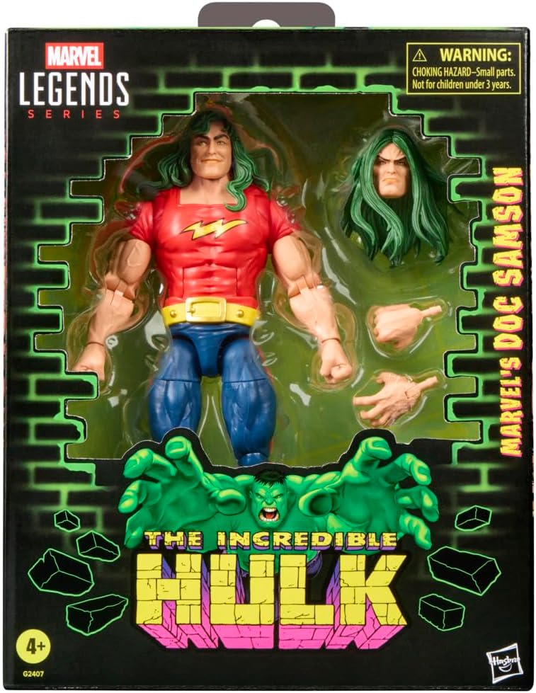 Marvel Legends Series Marvel's Doc Samson, Incredible Hulk Comics Collectible 6-Inch Scale Action Figure Set image 2