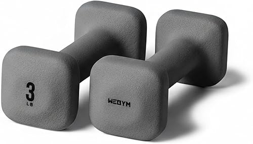 Miniatura 17 de WeGym SafeGrip Square Dumbbells with Anti Slip Handles, Aesthetic Free Weights for Home Workouts, Stable Design Prevents Rolling during Floor