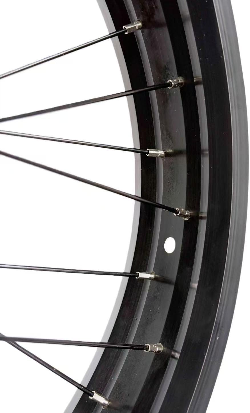 20" x 4.0" Fat Bike Front Wheel, Double-wall Alloy Rim, 135mm Bolt-on hub, 36×13G Stainless Steel Spokes, disc Brake only, Suitable for Snow/Sand/Electric Fat Bikes