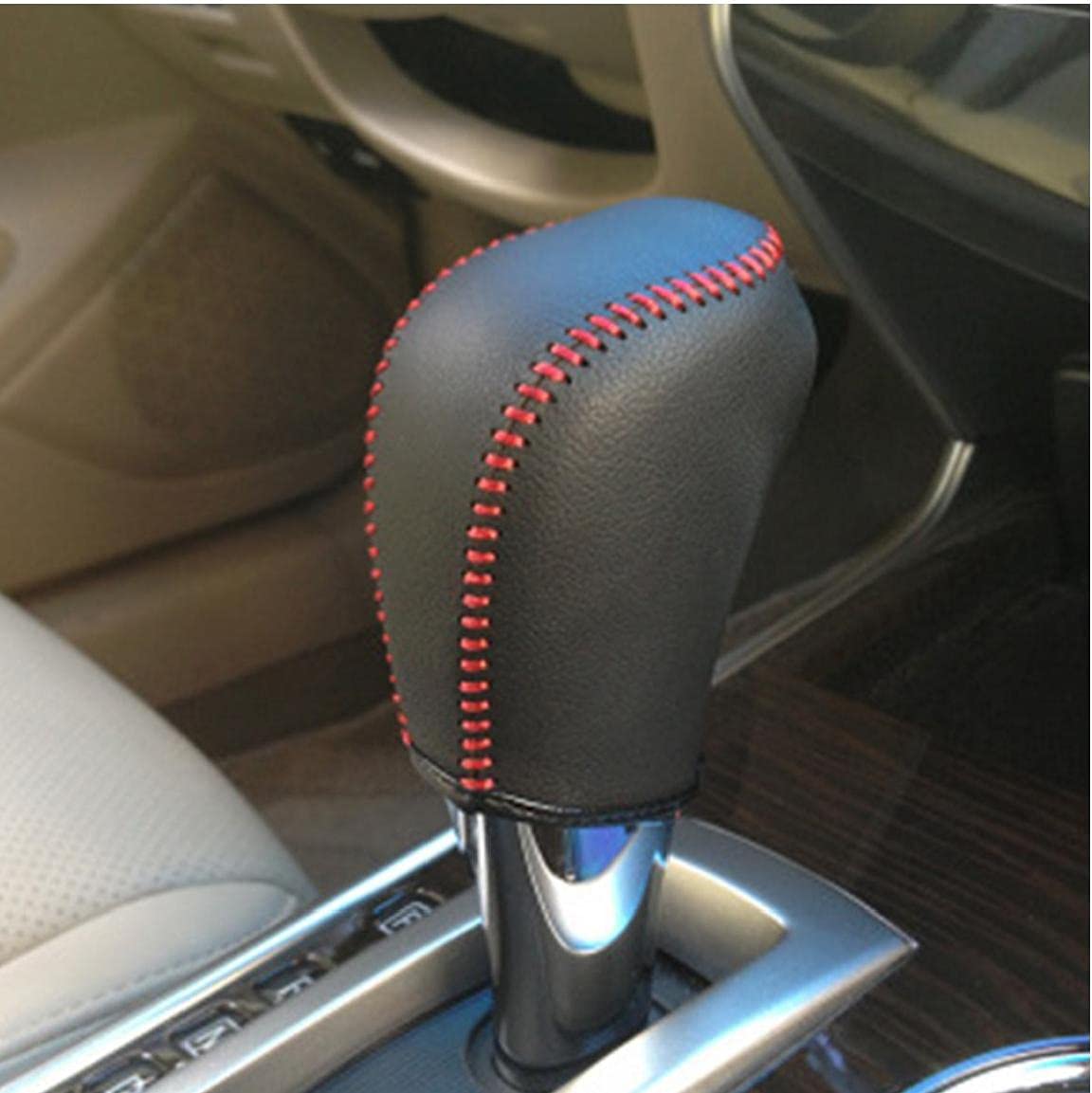 1set Cuir Cuir Bouton Couvercle Couvercle Handbrake Handbrake Hands antidérapant Parking Main Frein Poignées de Frein à Main pour Universal Auto