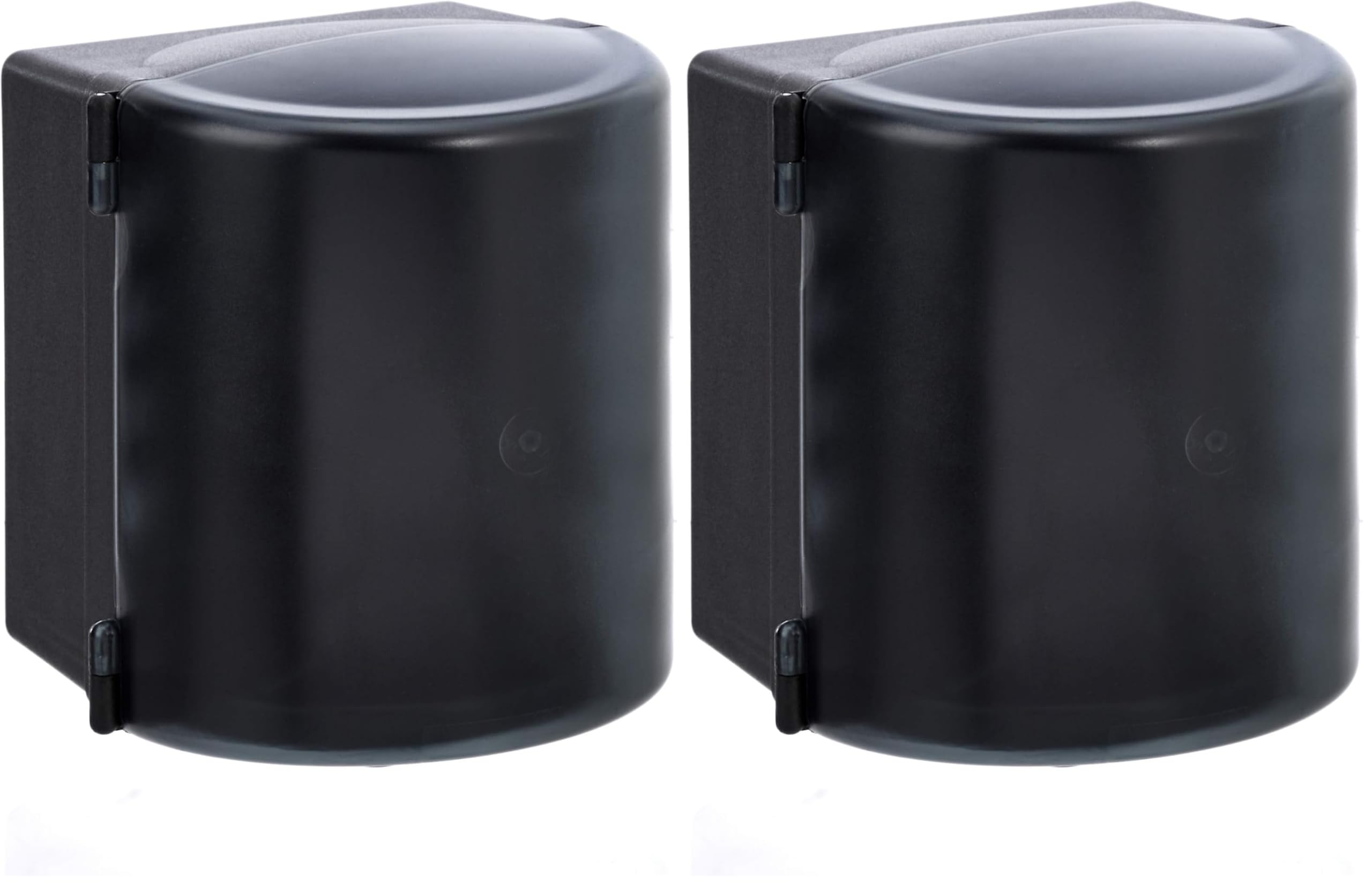 Amazon Basics Dispenser per asciugamani in carta, estrazione al centro, Nero, 28.8 L, 23.0 W (Confezione da 2)