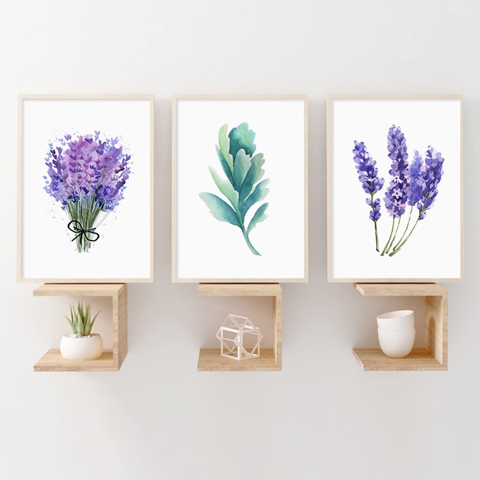 QITEX Abstract Art Canvas50x70cm Geen Frame Nordic Paarse Bloem Canvas