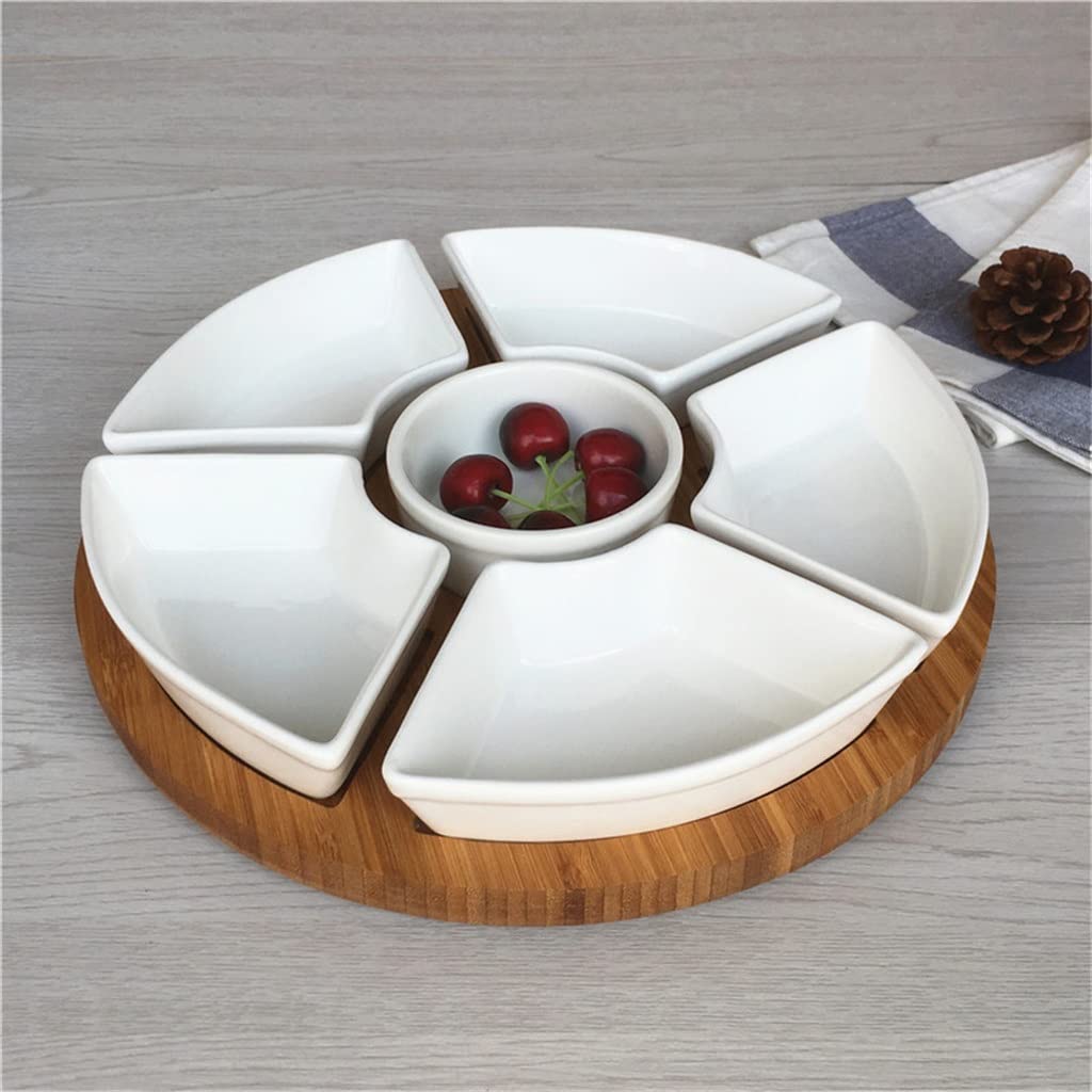 Plateau en céramique blanc/noir avec bords surélevés, assiette de dégustation de pain, dessert, fruits, dôme en verre transparent, pour coiffeuse (taille : 25 x 25 x 15 cm, couleur : B