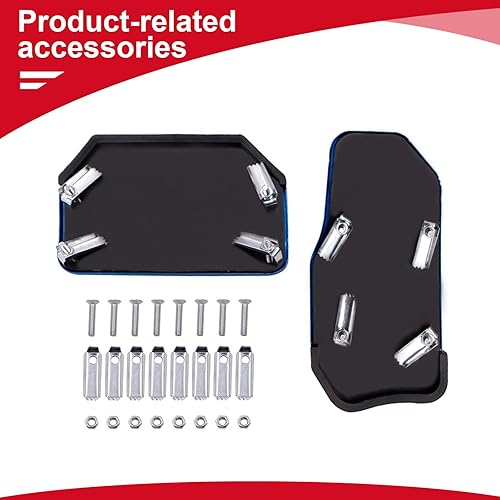 Miniatura 6 de QODOLSI Juego de 2 piezas de repuesto de pedal de automóvil de transmisión automática, cubierta protectora antideslizante de seguridad para pedal de