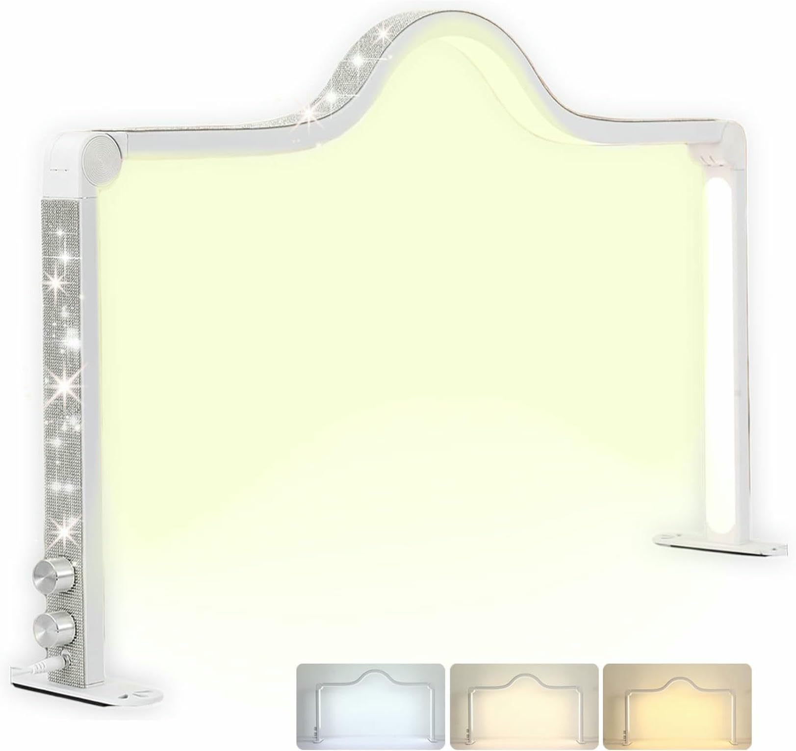 Lampe de table de manucure pliable anti-ombre pour cils et ongles
