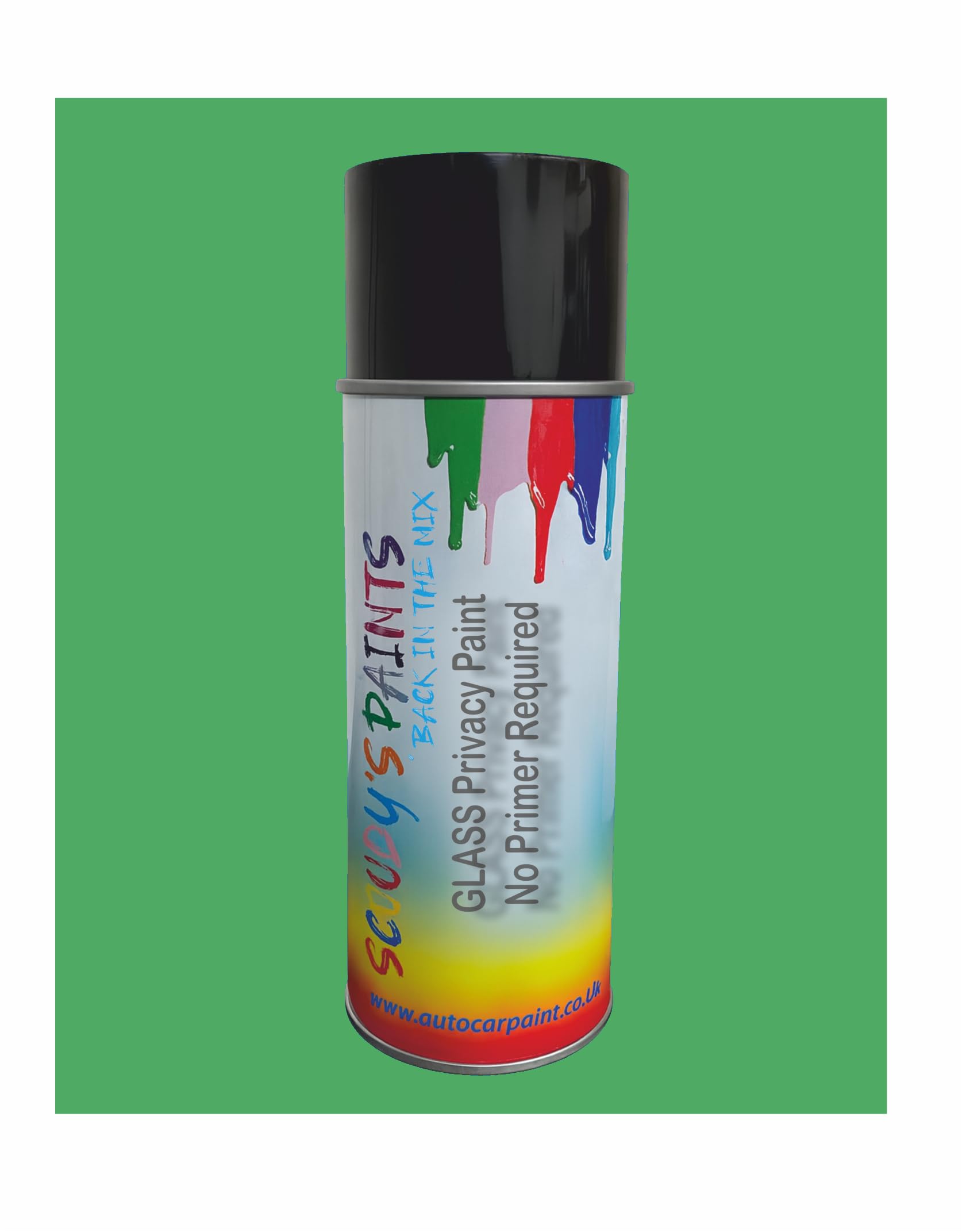 SCOOBYS PAINTS BACK IN THE MIX Security Paint Glass Privacy Window Paint, Quick-Drying High Adhesion Acrylic, No Primer Required, Direct Application, Multiple Colours Available (Not So Bad Lad Green)