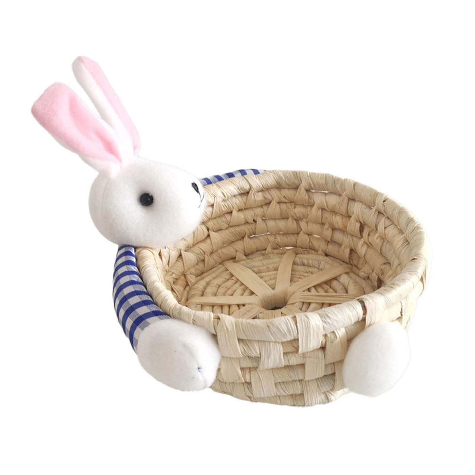 Tsophreniq Large Capacity Corn Husk Storage Basket for Home Desk Organization Desktop Snacks Organiser Food Container Multipurpose Organiser