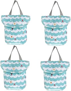 Toyvian 4 Pçs Saco De Armazenamento De Fraldas Organizador De Fraldas Pendurado Organizador De Armazenamento De Fraldas Saco De Fraldas De Bebê Carrinho De Bebê Saco De Armazenamento De