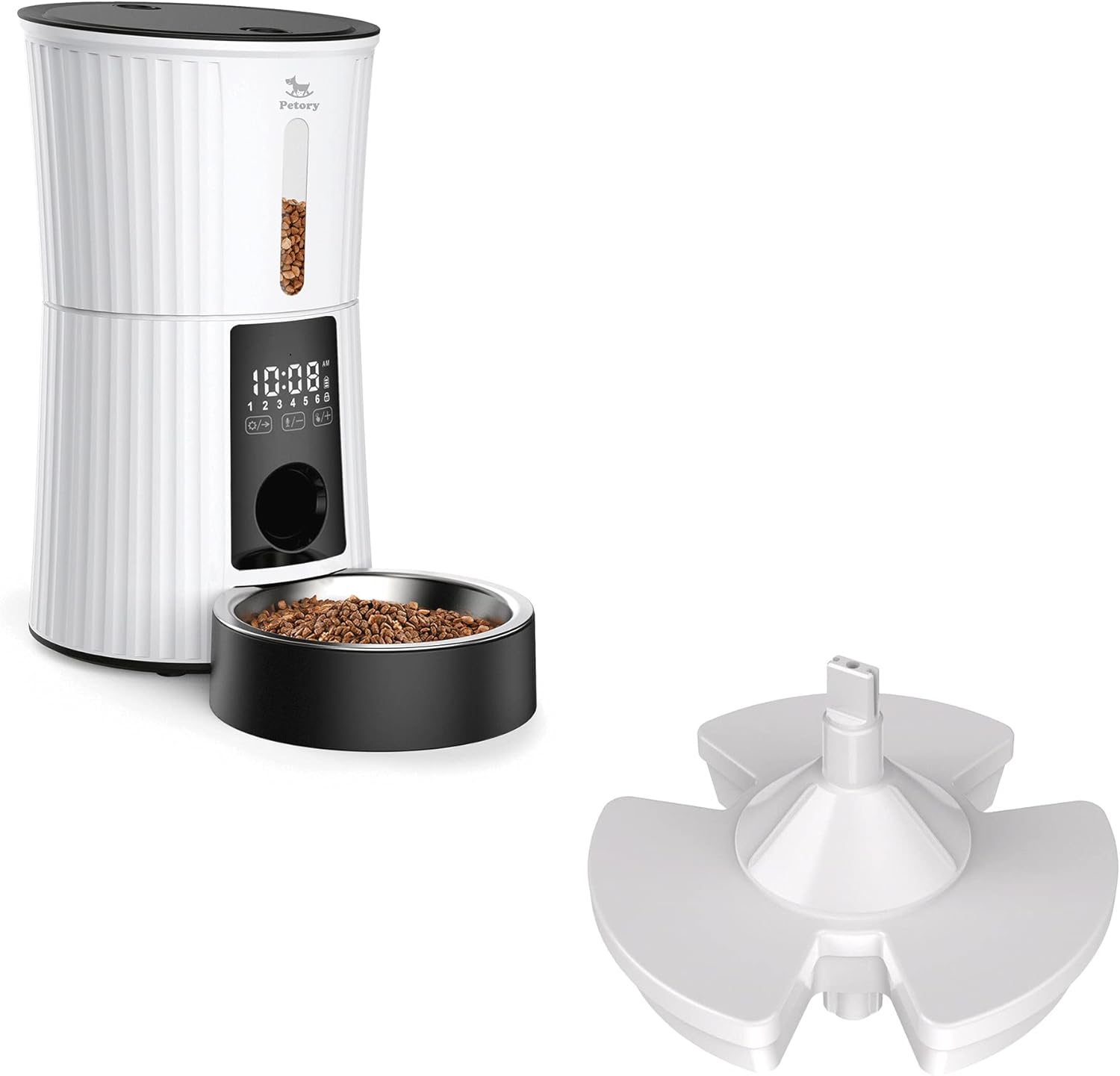 Petory Timed Automatic Cat Feeders 4L Rechargeable Cat