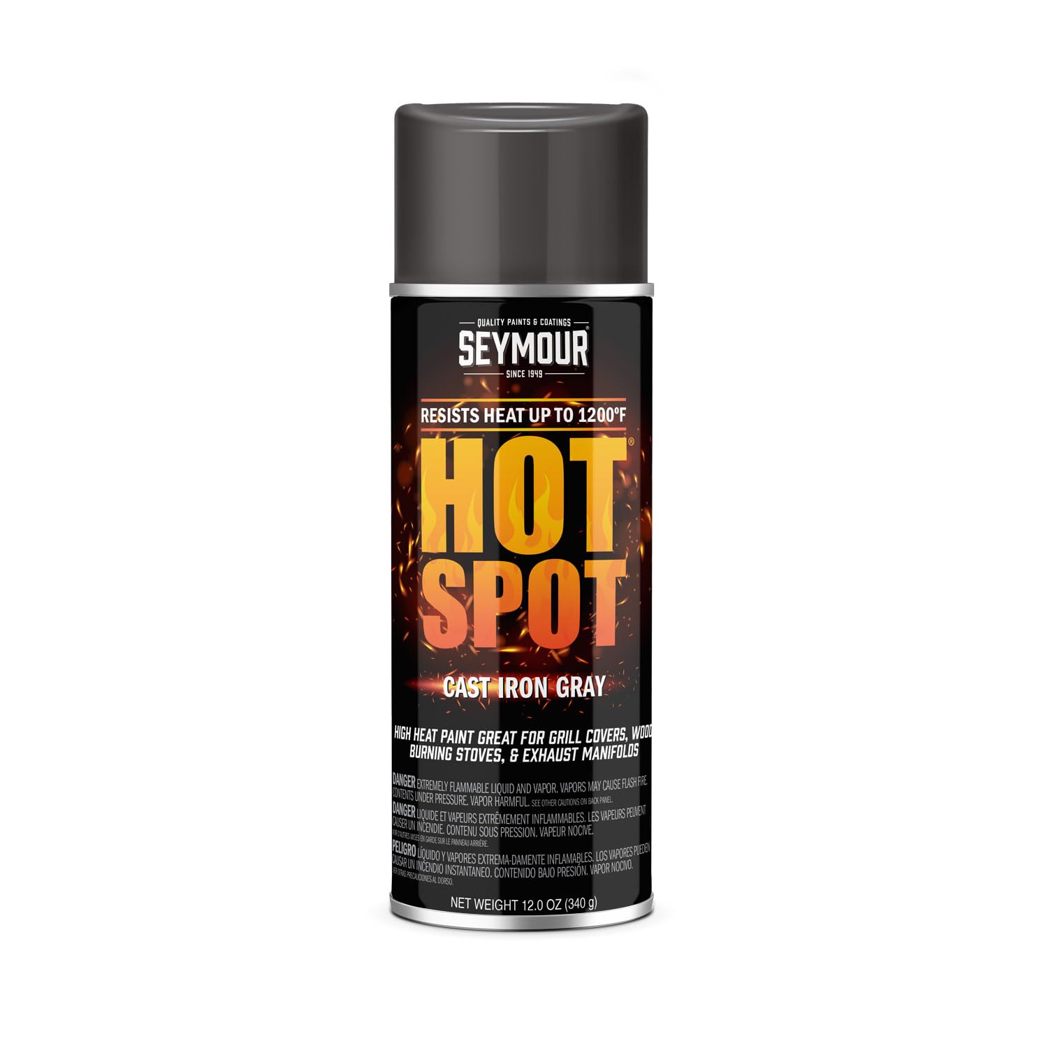 Seymour 16-2668 Automotive Specialties Spray Paint, Cast Iron Gray 12 Ounce (Pack of 1)