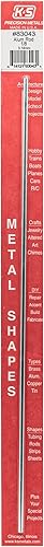K&S Precision Metals 83043 - Varilla redonda de aluminio de 1/8 de pulgada de diámetro exterior x 12 pulgadas de largo, manualidades, mecanizado