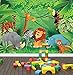 Produktbild 3D Wandtattoo Wandtattoo Schlafzimmer Wandstickerdschungel Zoo Tiere Fototapete Safari Kinder Schlafzimmer Kinderzimmer