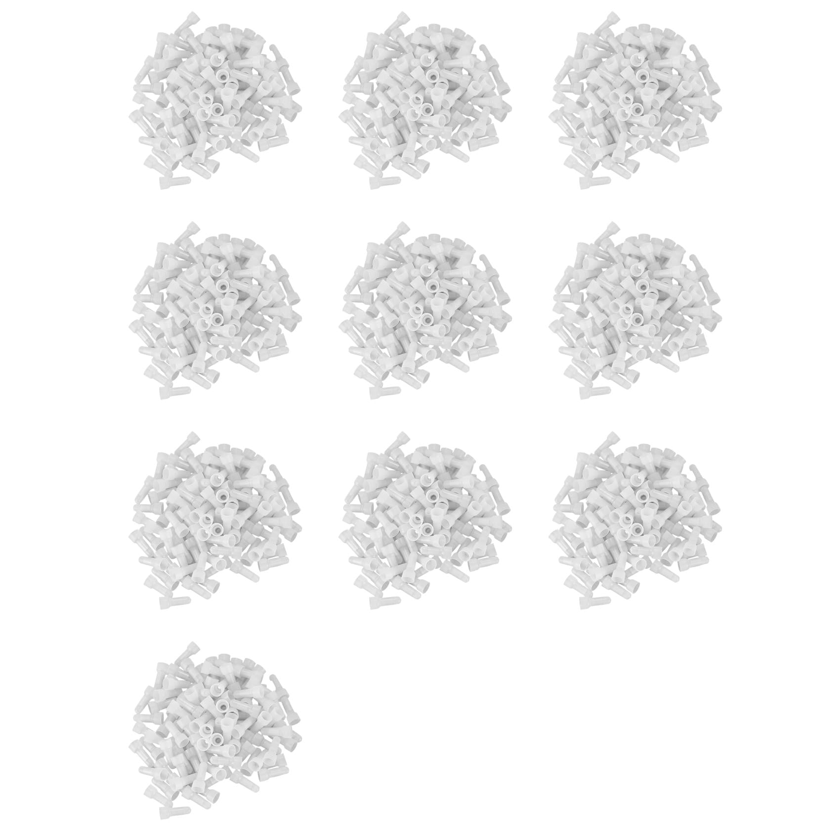Ctrlzs White 1000Pcs 22-16 Ga Awg Closed End Crimp Caps Splice Gauge Wire Connectors Terminals (White)