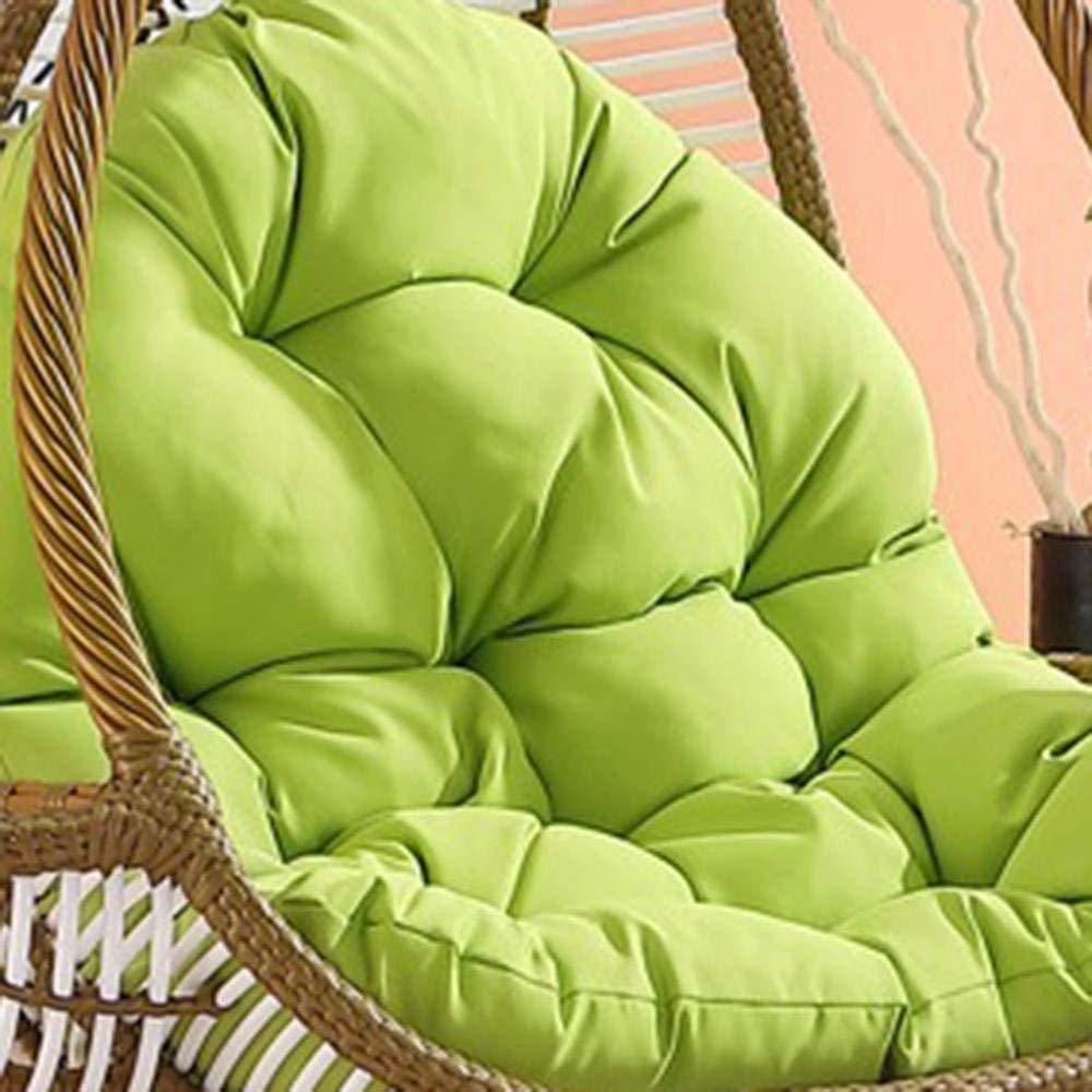 Hamaca colgante con forma de huevo, cojín para asiento columpio colgante, cojín para silla con columpio suave antideslizante para colgar la hamaca, 90 x 120 cm (sin sillón colgante)