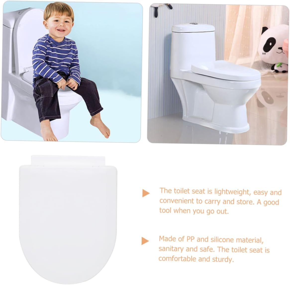 Healifty Potty Training Seat for Easy to Install Shaped Toilet Seat for Promotes Correct Sitting Posture for Boy Girl and Design
