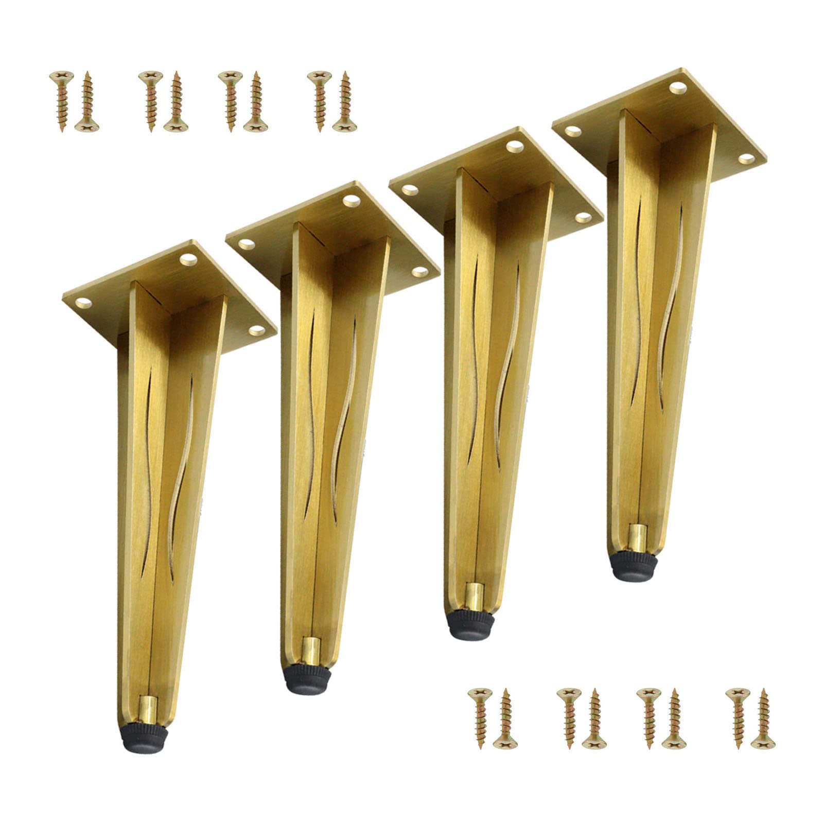 Nóżki wymienne o regulowanej wysokości do różnych typów mebli(Gold,200mm/7.87in)