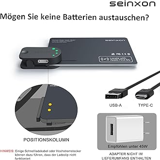 SEINXON Wallet Tracker, RFID Blocking Card and Mini Key Fob, Item Finder with Charging Clip, Works with Apple Find My (iOS Only)