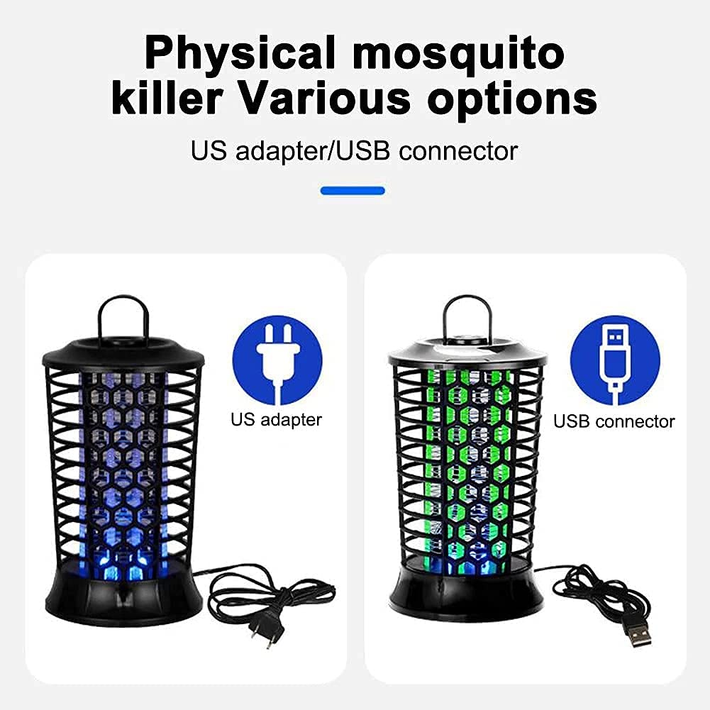 Fotokatalityczna przeciw komarom, przeciw komarom USB Fly Killer, LED odstraszająca komary, wyciszająca na komary przeciw komarom do salonu, wysięgnik łóżka, kuchnia (USB) (gniazdo)