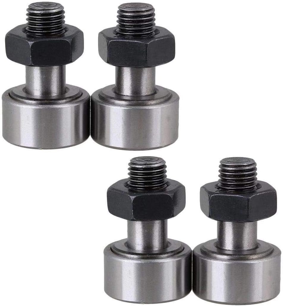 CF12/KR30 Steel Cam Follower Bolt-type Needle Roller Bearing 4Pcs