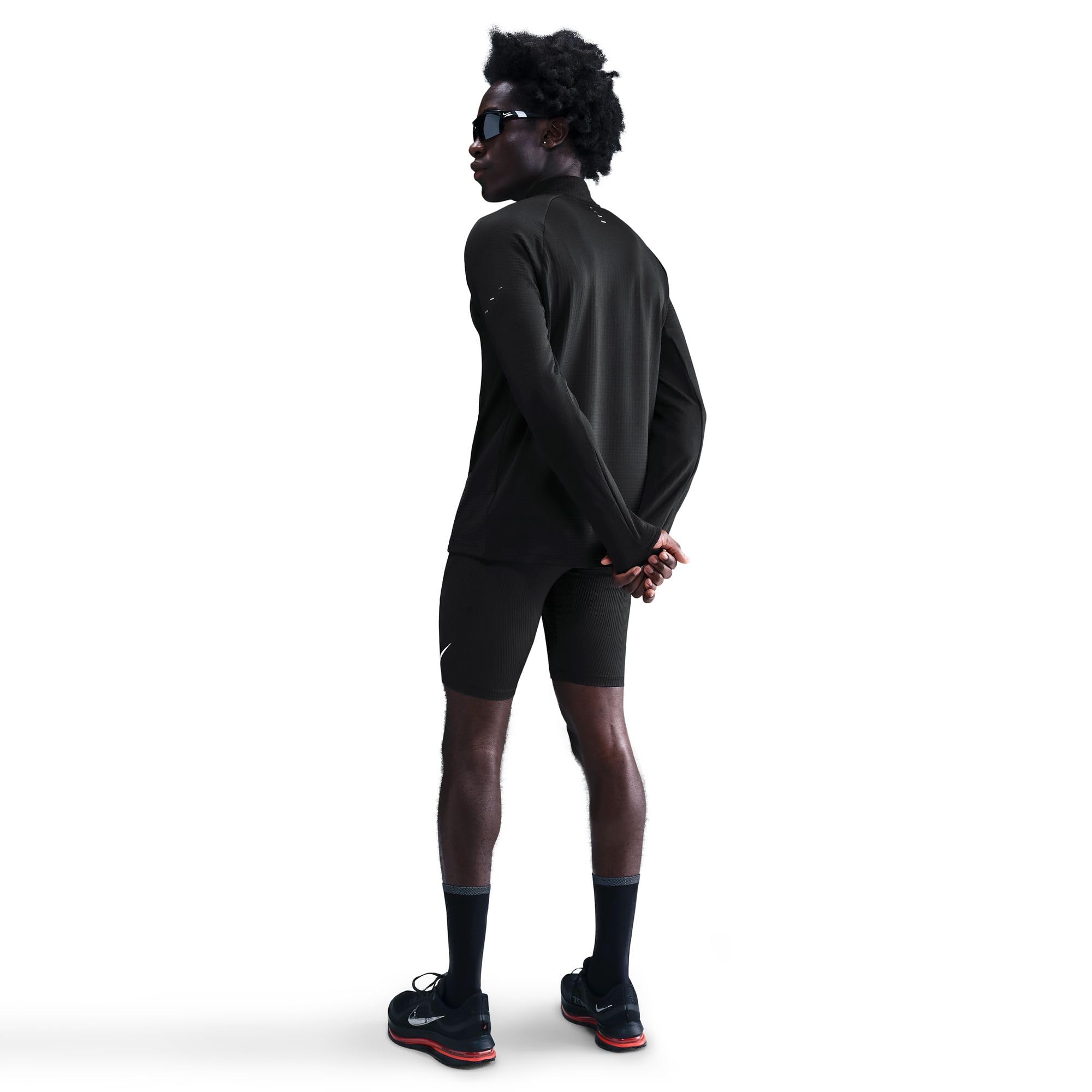 NIKE Górna część biegowa Mężczyźni Nike Stride Winterfestes Therma-fit Repel Laufoberteil Mit Halbreißverschluss Für Herren