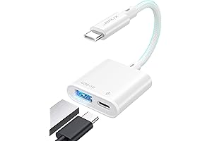 JSAUX USB-C to USB OTG and Charger Adapter: Blazing-Fast PD 60W Charging...