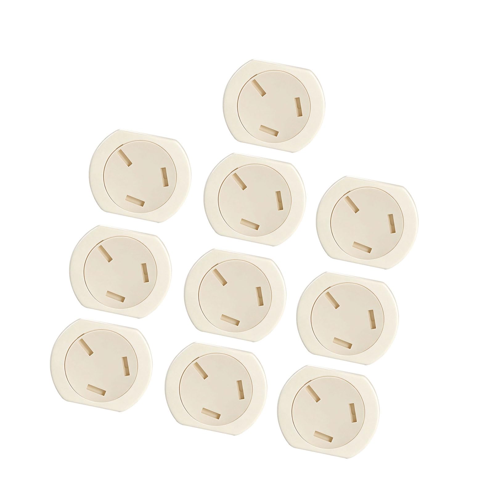 JAMIEKA 10Pcs Socket Protector Safety Outlet Plug Covers with Closing Design Safety Guard for Electrical Socket Protections