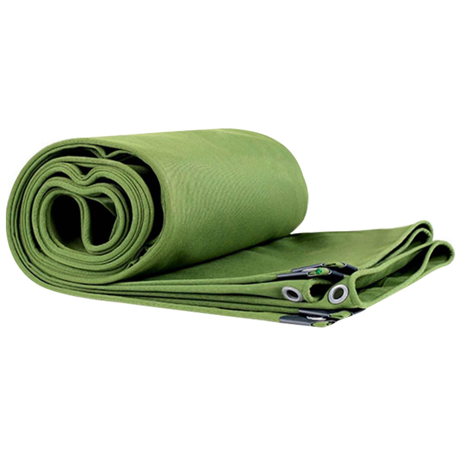 Lona reforzada para muebles de exterior verde e impermeable con ojales metalicos perimetrales