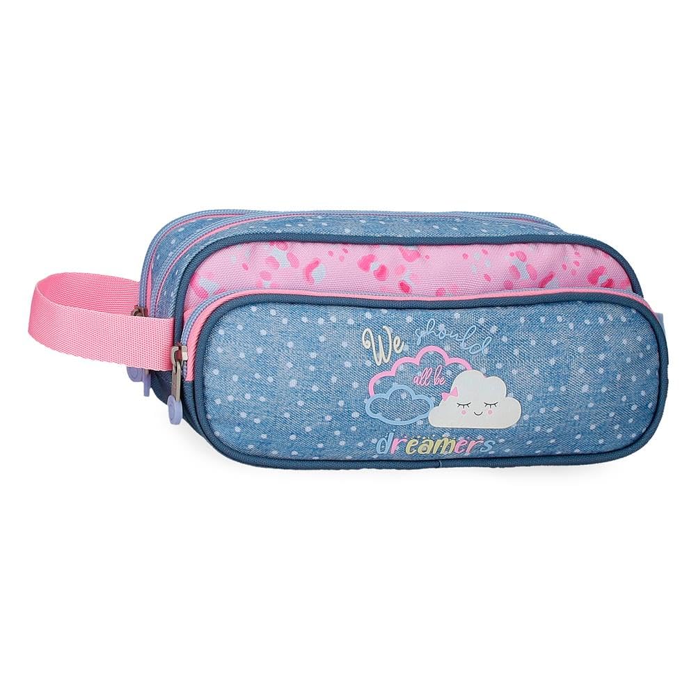 Enso Dreamer Estuche Triple Azul 22x10x9 cms Poliéster by Joumma Bags