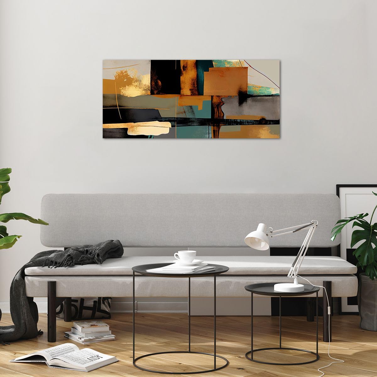 Tableau Sur Verre 100x40 Cm - Mer Plage Dune Paysage Panoramique - Impression HD Brillante - Déco Murale Moderne Chambre Salon